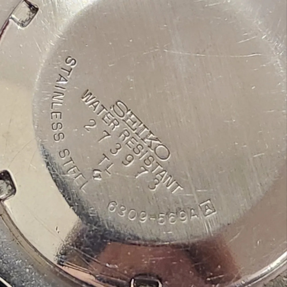Rare vintage Seiko 5 6309-569A Tank Watch with Arabic Days and English Days - Picture 10 of 10